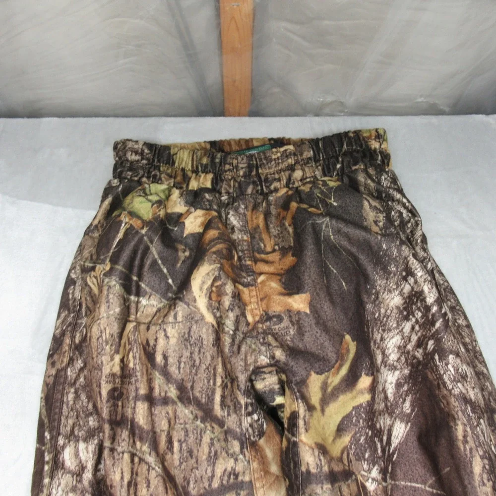Cabelas Pants Mens Small Camo Mossy Oak Break-Up Side Snap Hunting‎ Rain 27x29